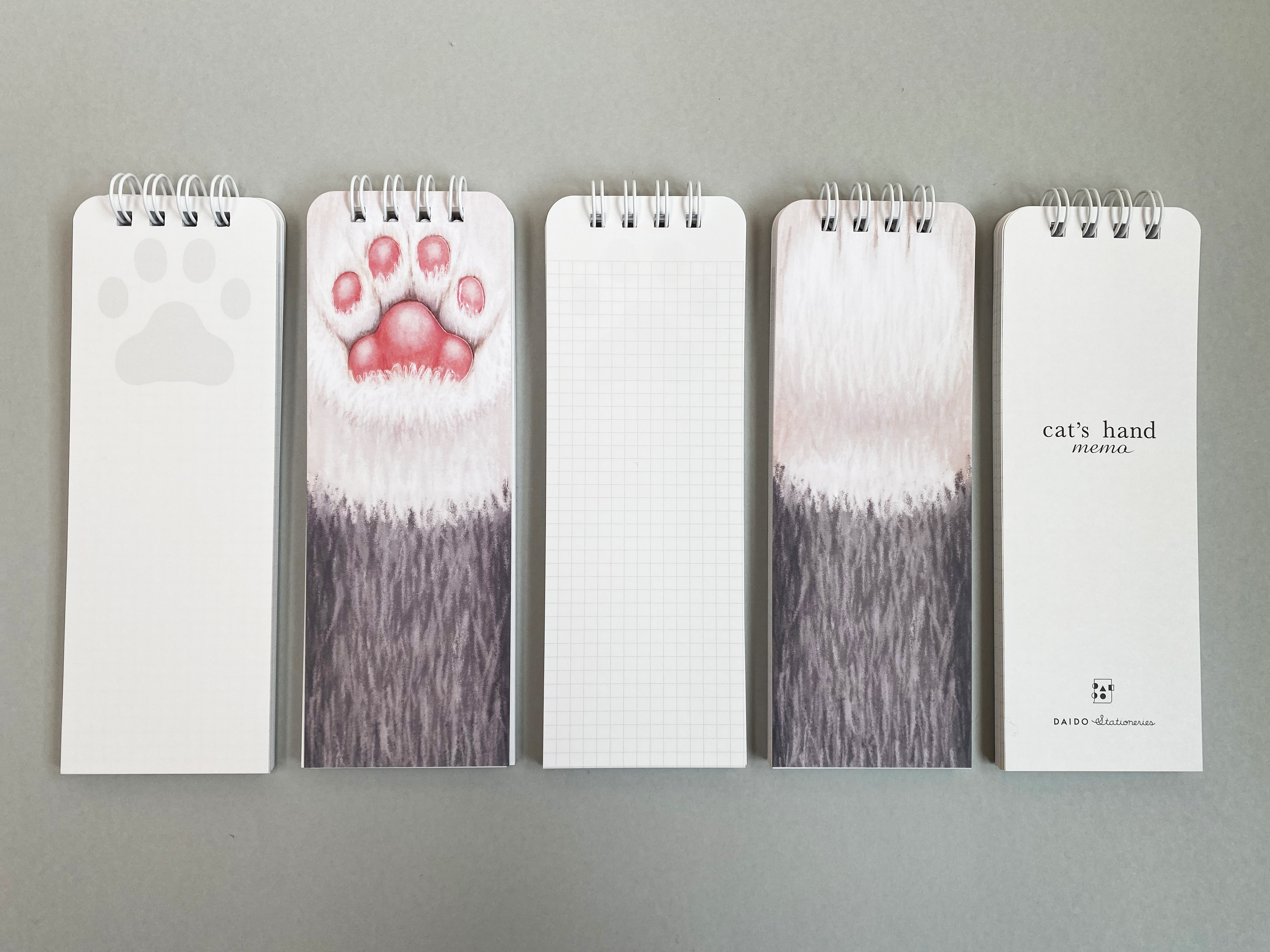 cat’s hand memo(黒猫・三毛猫・グレー猫)